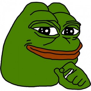 Create meme: The frog Pepe joyful