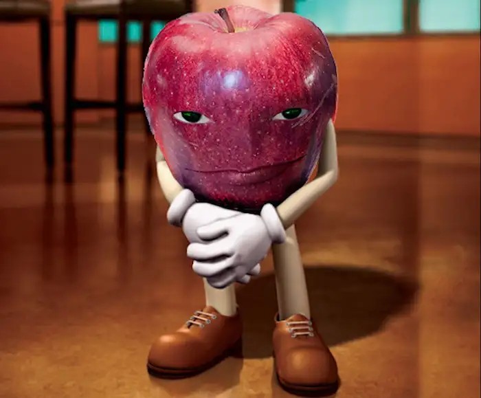 Создать мем: яблоко, мем dr. phil m m, эй яблоко