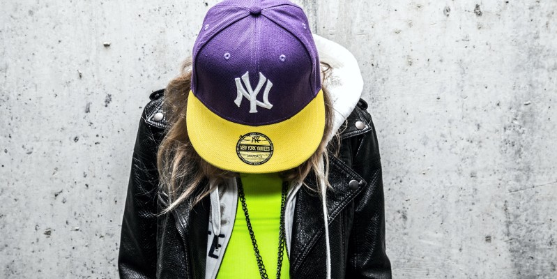 Create meme: rapper 's cap, blonde in a cap, hip hop