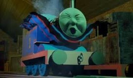 Create meme: cartoon Thomas the tank engine