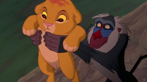 Create meme: the walt disney company, the lion king Simba and Rafiki, the lion king