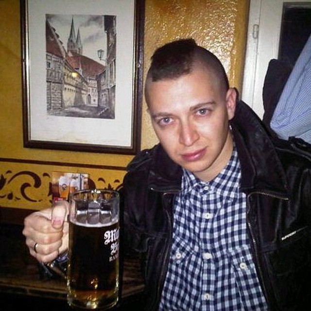 Create meme: oxymiron in his youth, oxxxymiron with a Mohawk, oxymiron is an antimage