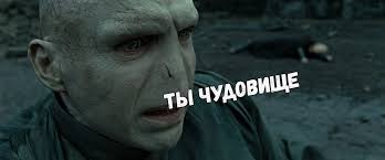 Создать мем: ты чудовище, harry potter voldemort, мемы мемы