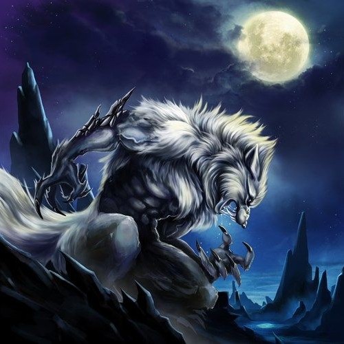 Create meme: werewolf wolf werewolf, the white werewolf, werewolf art