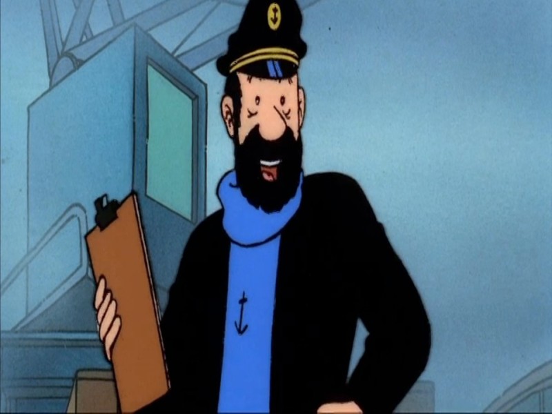 Create meme: Captain Haddock tin tin, Captain Haddock, Tintin and Captain Haddock