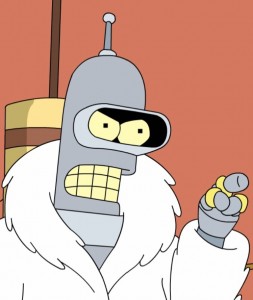 Create meme: Bender, with blackjack and hookers, robot Bender blackjack