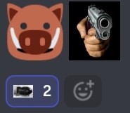 Создать мем: черный пистолет, пистолет, doge с пистолетом