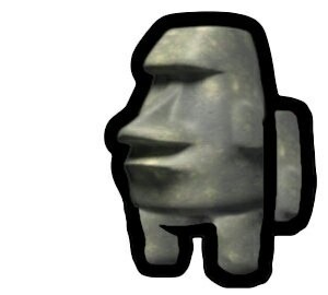 Create meme: Nicky to get, the get, moai stone Emoji
