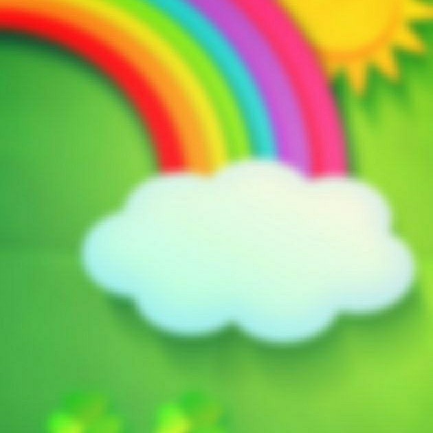 Create meme: 7 colors of the rainbow, a cloud with a rainbow, rainbow rainbow