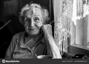 Create meme: grandma, portrait of an elderly woman, portrait