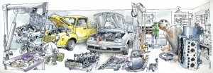 Create meme: auto repair funny pictures, pictures of auto mechanic profession, pictures of auto repair
