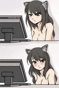 Create meme: know your meme, cat girl, neko