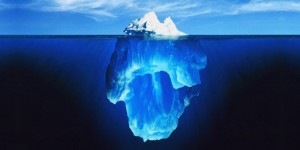 Create meme: tip of the iceberg, iceberg under water, iceberg