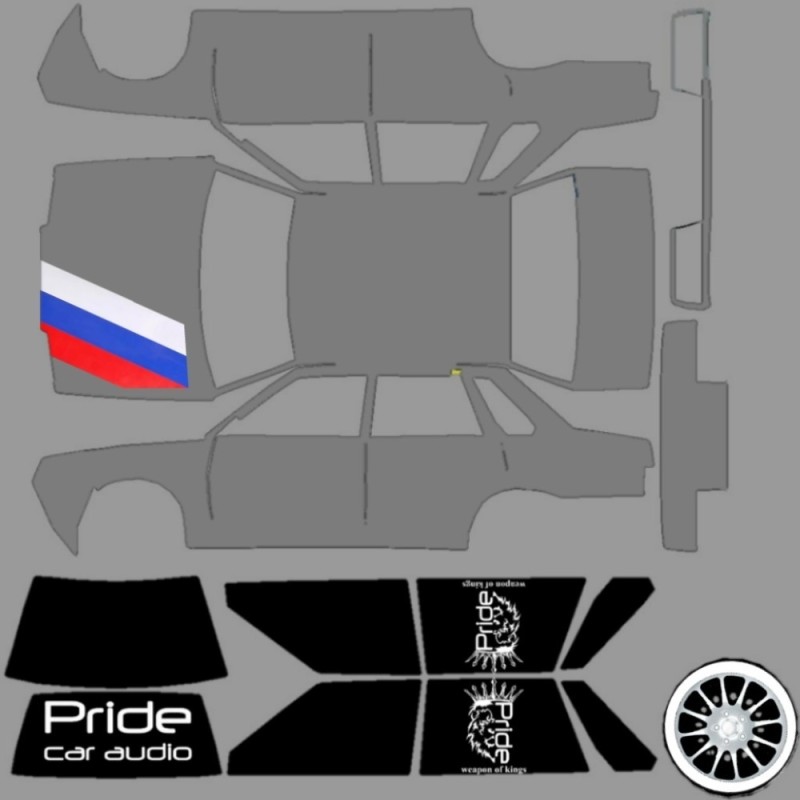 Create meme: vinyls for rcd on vaz 2107 operas, skins for rcd on vaz 2107, skins for a car in russian rider on vaz 2106