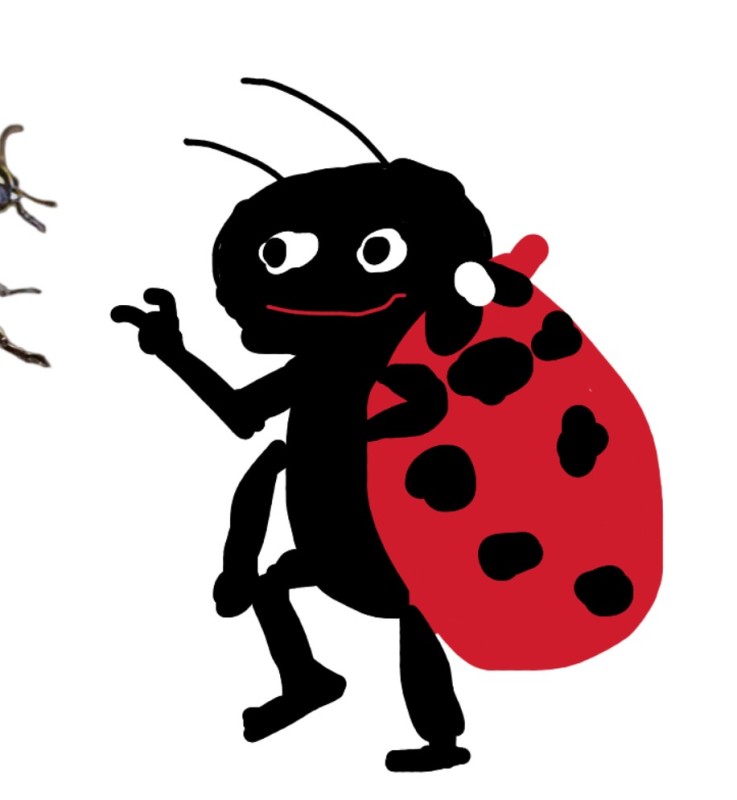 Create meme: bugs animated series ladybug, ladybug , cartoon ladybug