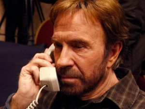 Create meme: Chuck Norris phone, Chuck Norris Hello, Chuck Norris emotions