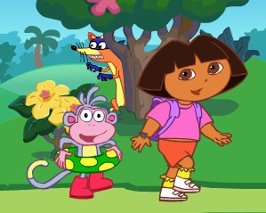 Create meme: Dora the Explorer animated series footage, Dasha traveler con
