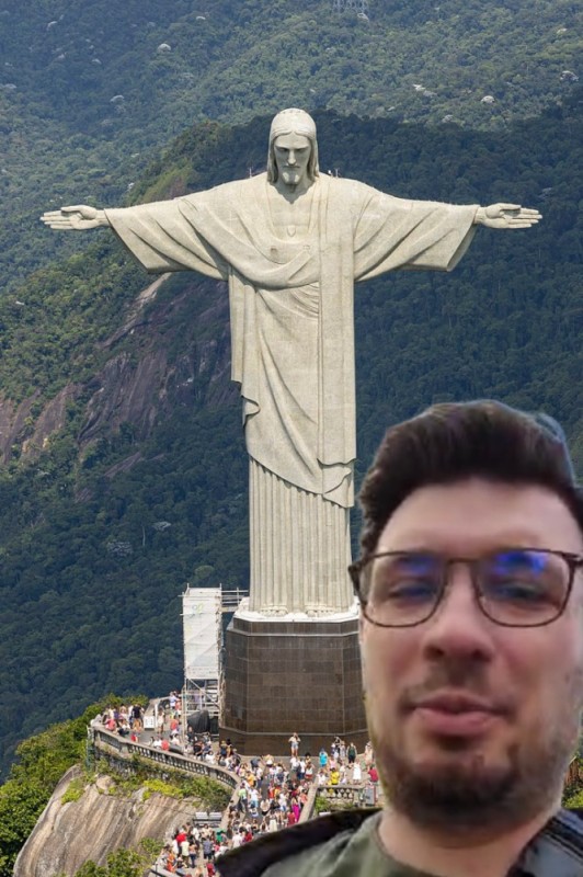 Create meme: Statue of Christ Rio de Janeiro Brazil, Christ the Redeemer Rio de Janeiro, the statue of Christ the Redeemer
