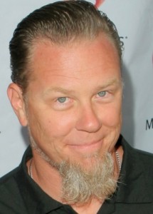 Create meme: James Hetfield at the airport, Francesca Hetfield, James Hetfield wife