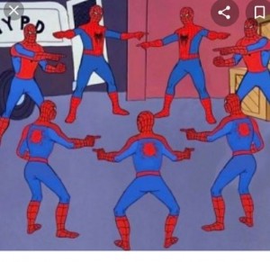 Создать мем: мем 2 человека паука, человек-паук, человек паук и человек паук мем