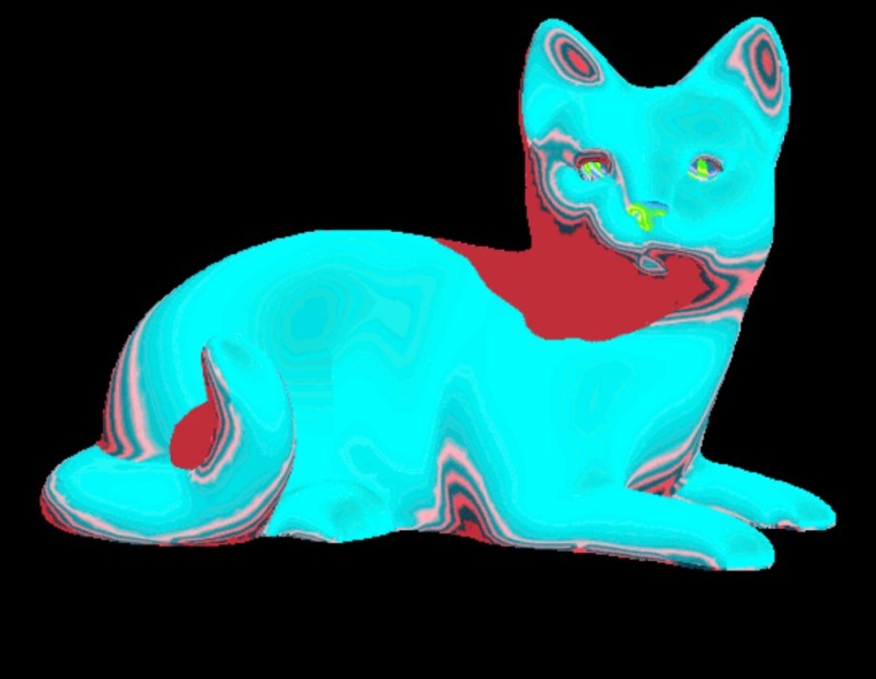 Create meme: animated gifs, rainbow cat, the cat is multicolored