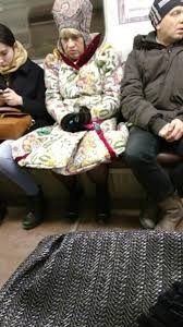 Create meme: people in the subway, the grandmother in the subway, mods in metro