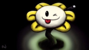 Create meme: flowey evil face, flowey art, photo flowi