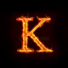 Create meme: letter k, the letter k unarb, fire letter k