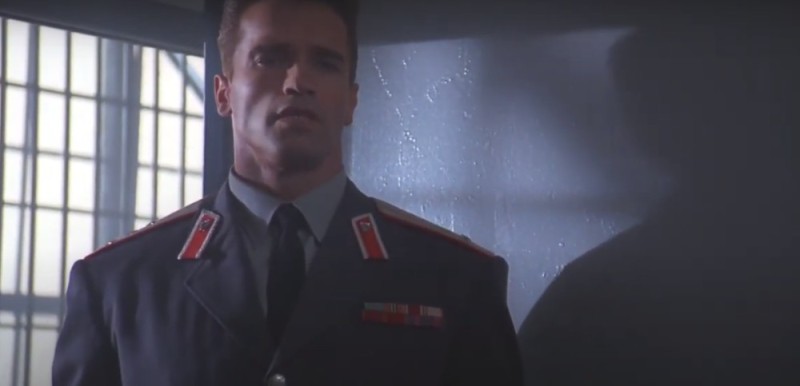 Create meme: Schwarzenegger red heat, red heat , red heat 