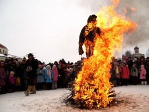 Create meme: burn, newroz, the effigy of Maslenitsa