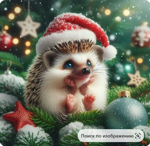Create meme: Christmas hedgehog, New Year's hedgehog, cute hedgehog