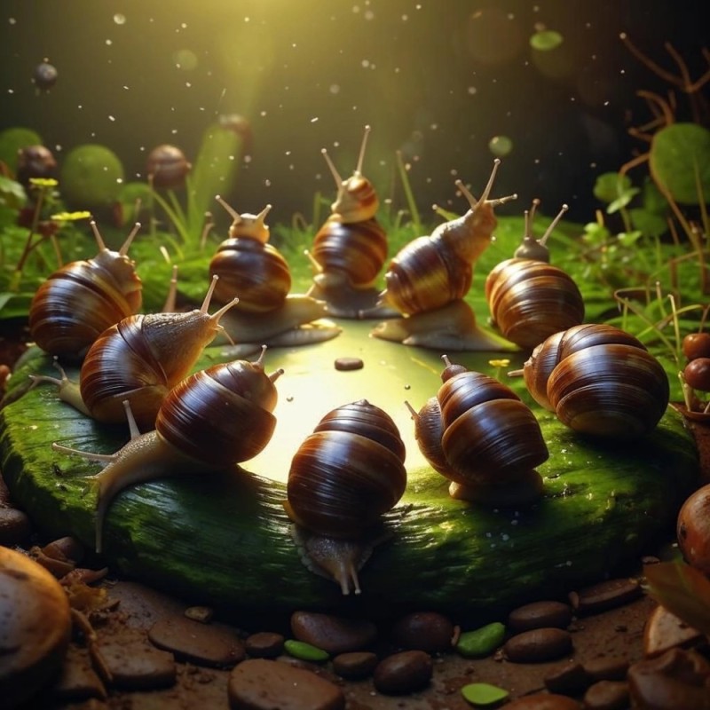 Create meme: the snail is beautiful, Achatina, african snail achatina