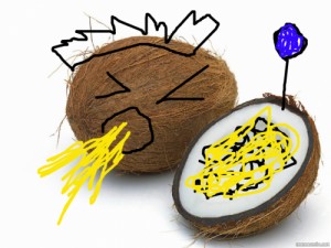 Create meme: coconut, Coconut cocksucker
