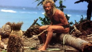 Create meme: Tom Hanks outcast, Robinson Crusoe movie, Robinson Crusoe