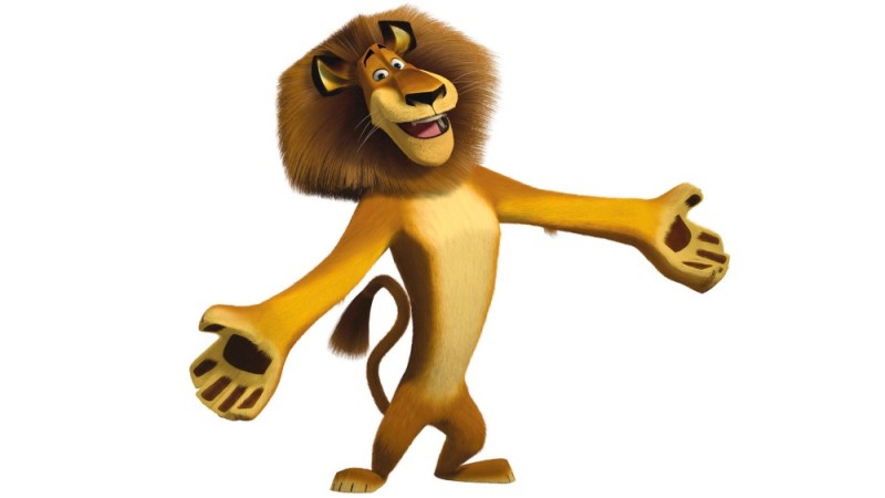 Create meme: Madagascar lion, lion from Madagascar, the lion from the cartoon madagascar