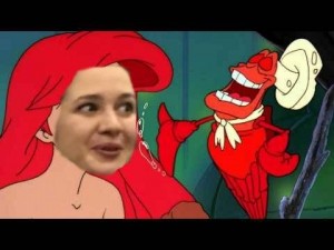 Create meme: the little mermaid, Ariel, Sebastian Ariel
