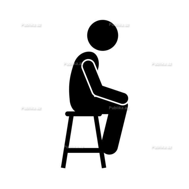 Создать мем: человек иконка, сидит на стуле, иконка стул