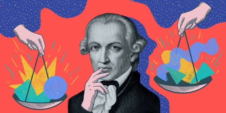 Create meme: Immanuel Kant , immanuel kant the philosopher, immanuel kant is a materialist or an idealist