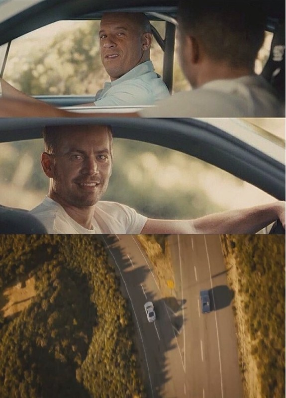 Create meme: fast and furious 7 Paul Walker and VIN diesel, Paul Walker , fast and furious 7 