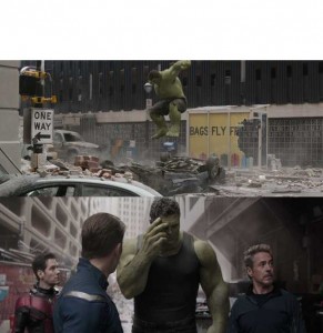 Create meme: Hulk 2003, the Avengers 2012 Hulk