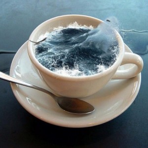 Create meme: tea or coffee, coffee and the sea, a Cup of sea