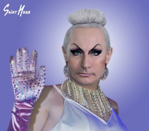 Create meme: transsvestity in the image, drag, face