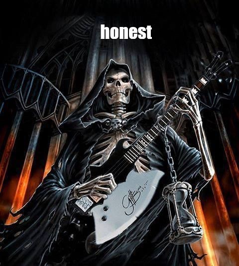 Create meme: reaper art, cool skeleton, death with a guitar