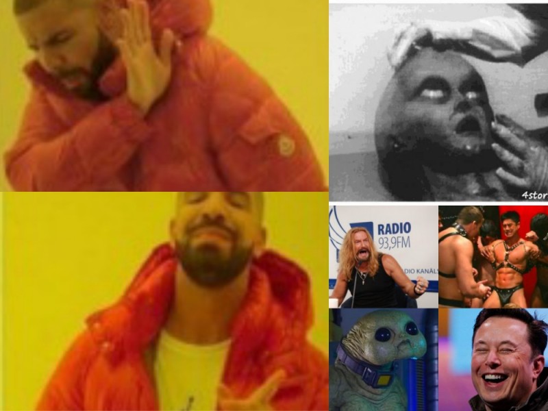 Create meme: rapper Drake meme, memes with Drake, Drake meme template