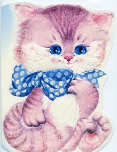 Create meme: kitty, cute cat, postcards with kittens