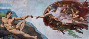 Create meme: artists of the Renaissance, Adam, god