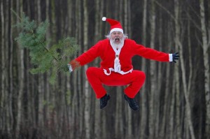Create meme: funny Santa Claus