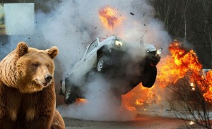 Create meme: bear machine, bear