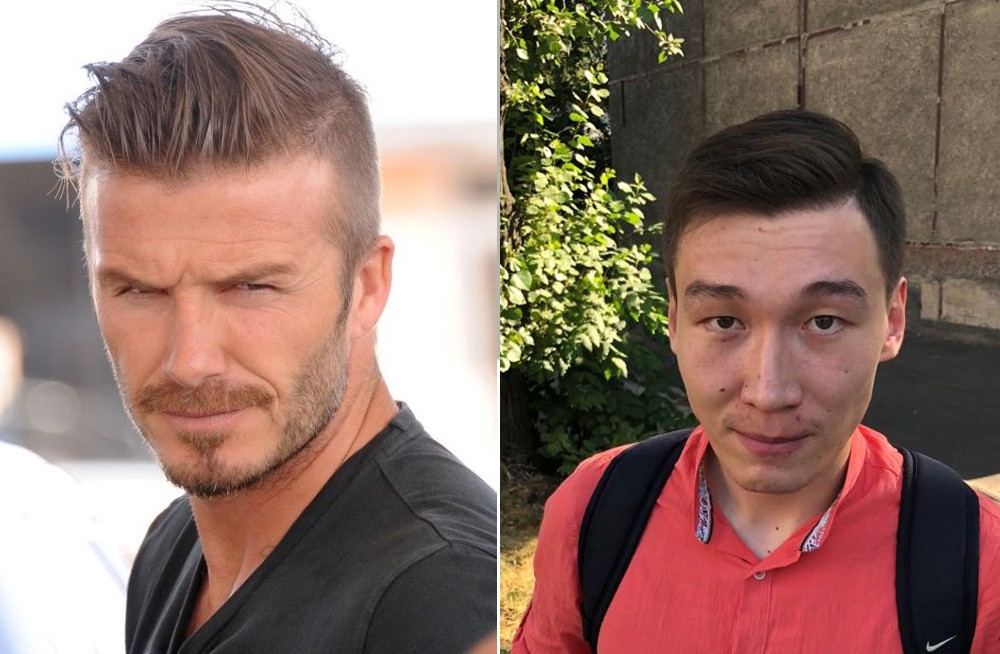 Create Meme David Beckham Hairstyle Men Haircut Short
