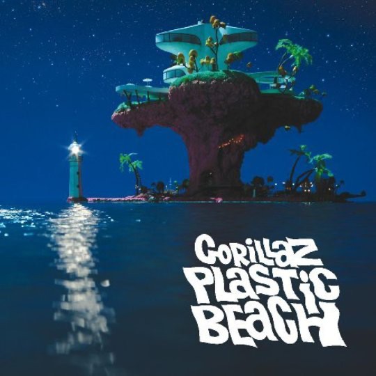 Создать мем: gorillaz, plastic beach, plastic beach обложка